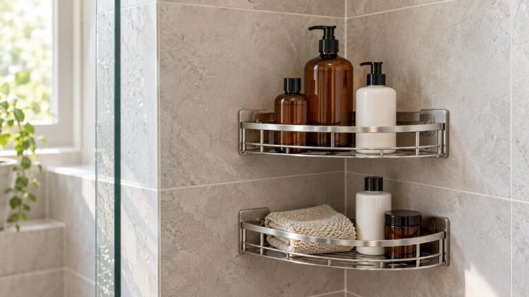 Best corner shower caddy no drill