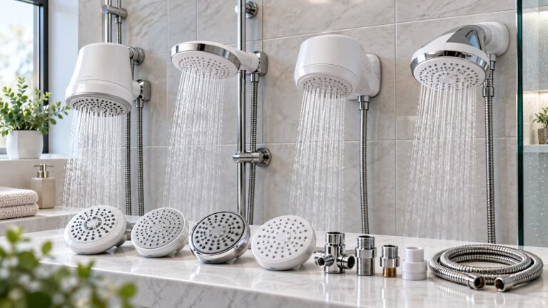 Electric shower head replacements and fittings compared