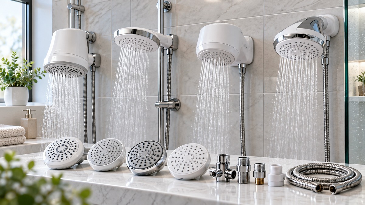 Electric shower head replacements and fittings compared