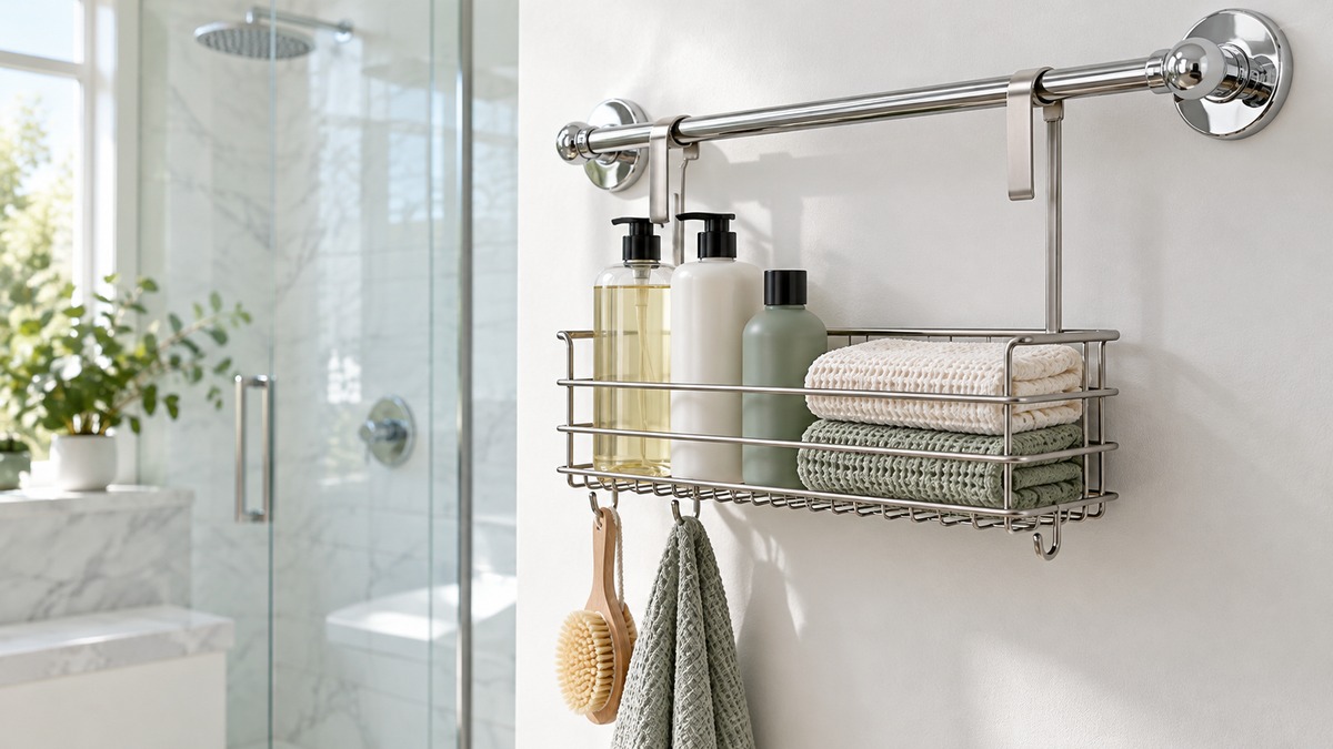 Best over the towel bar caddy