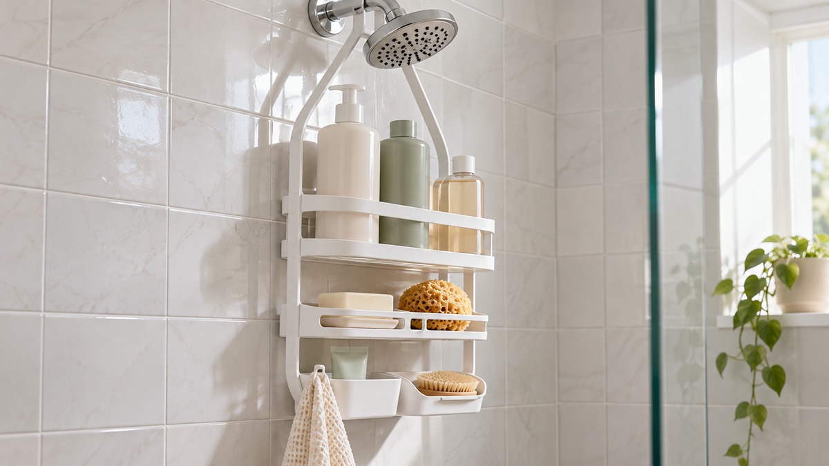 Best the big one plastic shower caddy