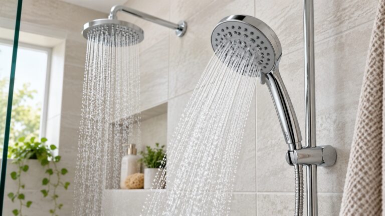 Hibbent shower head