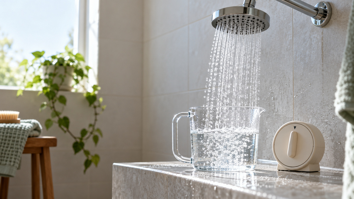 How much water does a shower head use