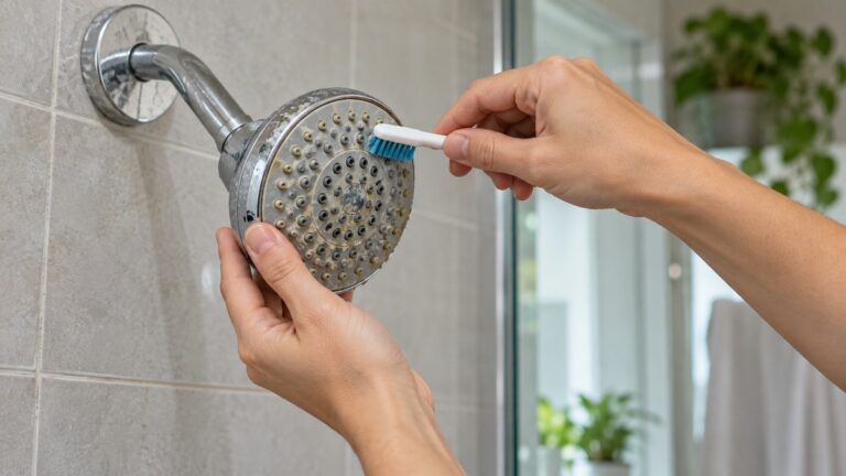 How to Clear Clogged Shower Head Nozzles