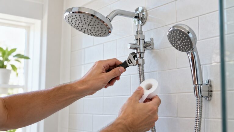 How to install handheld shower head with diverter