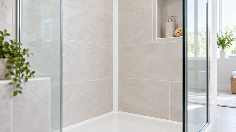 Plastic shower corners