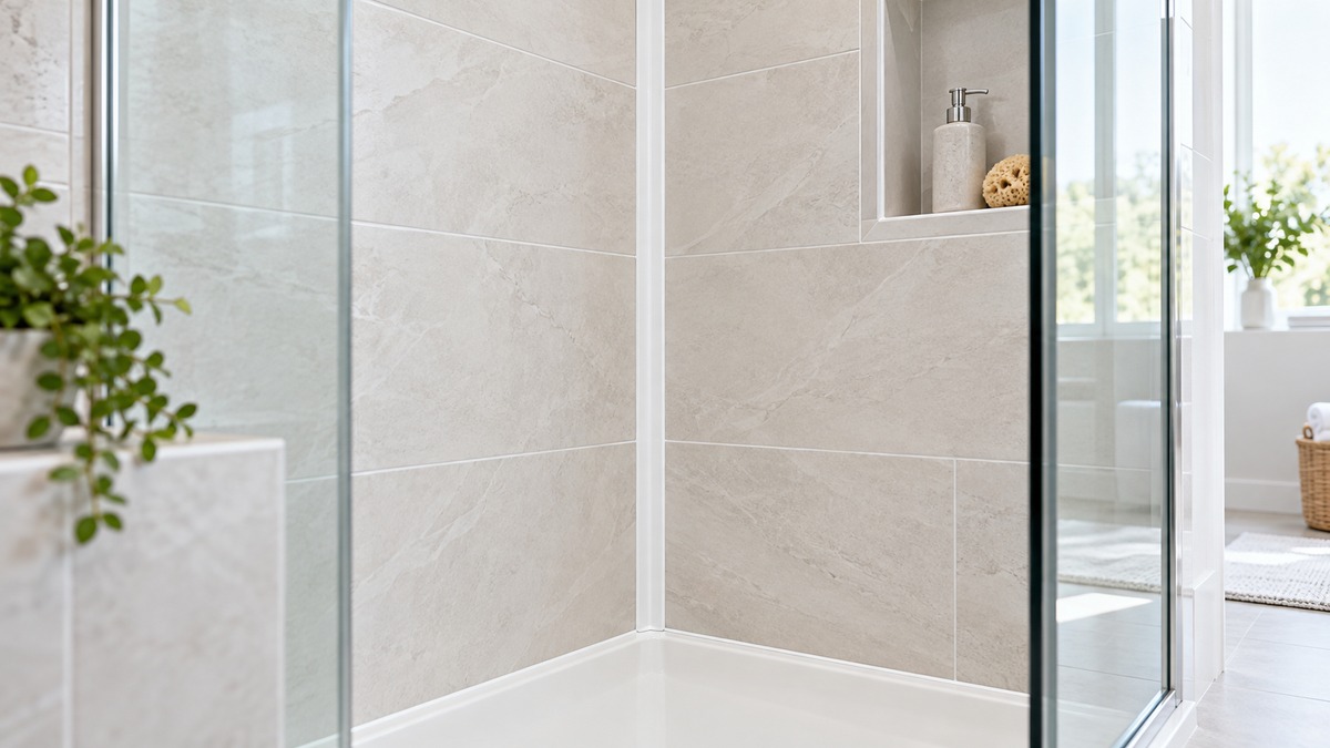 Plastic shower corners