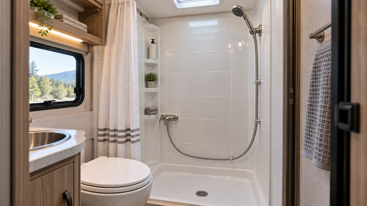 Plan an RV Shower Head Installation for Long Hose