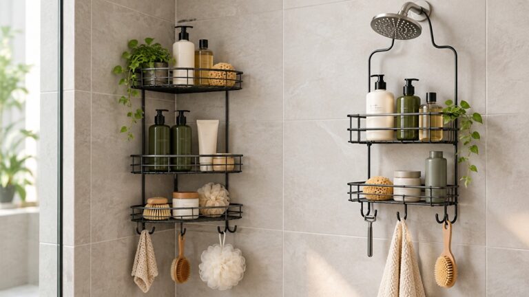 Editorial comparison scene for shower accessories eudele versus joqixon.