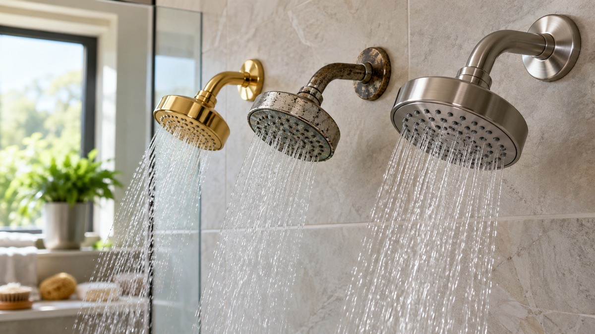 Shower Head Finishes and Materials: What Changes Over Time