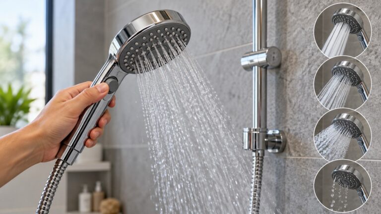 Shower Head Pause Button and Spray Settings Guide