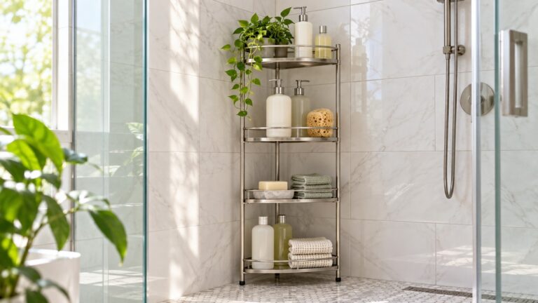 Shower shelving unit