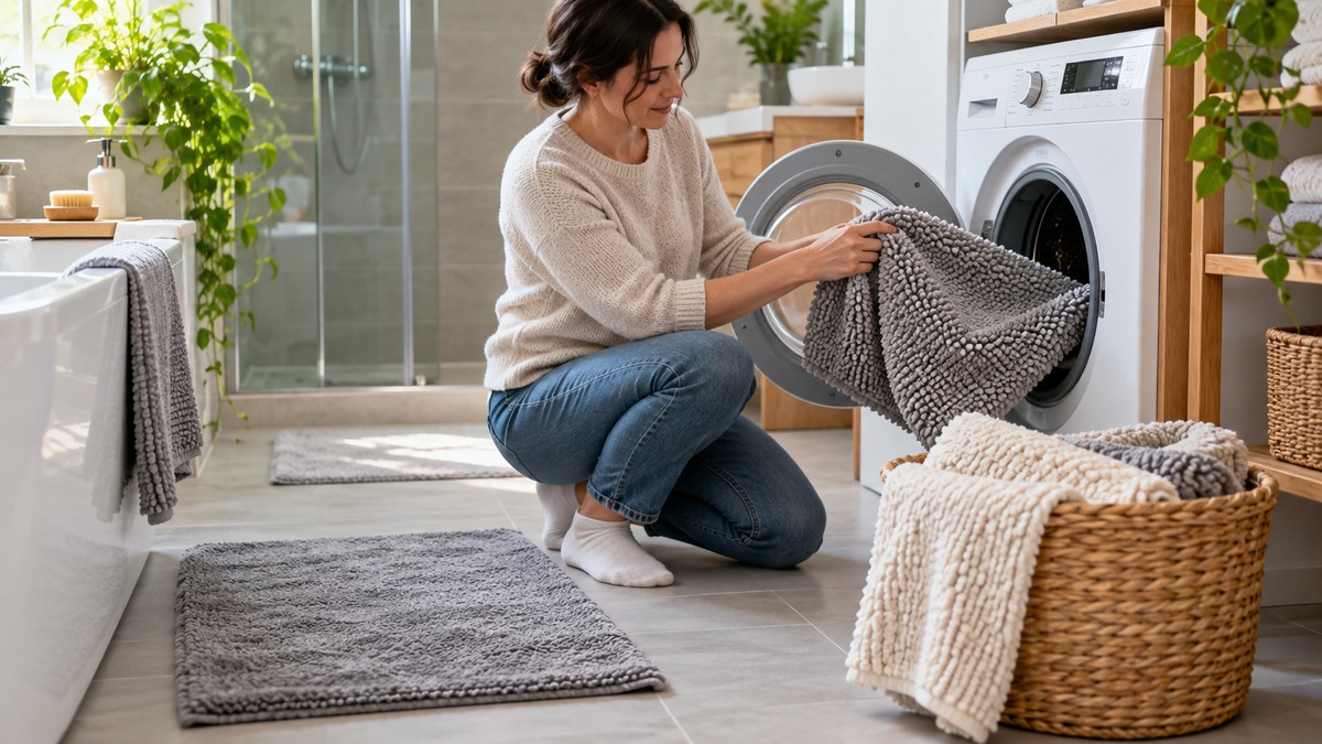 How to Clean Bath Mats and Bathroom Rugs