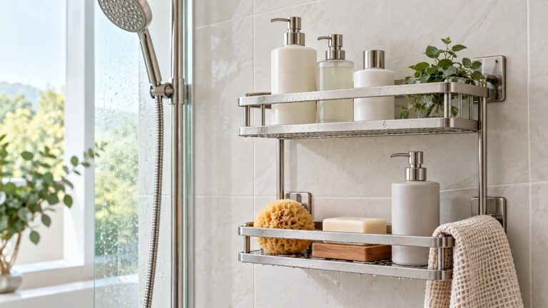 Yqh stainless steel double layer shower rack review