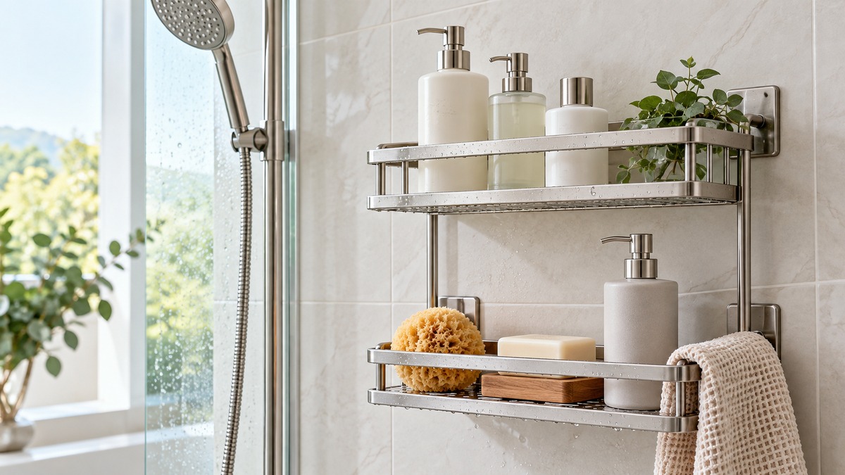 Yqh stainless steel double layer shower rack review