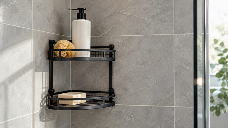 Best matte black corner shower caddy