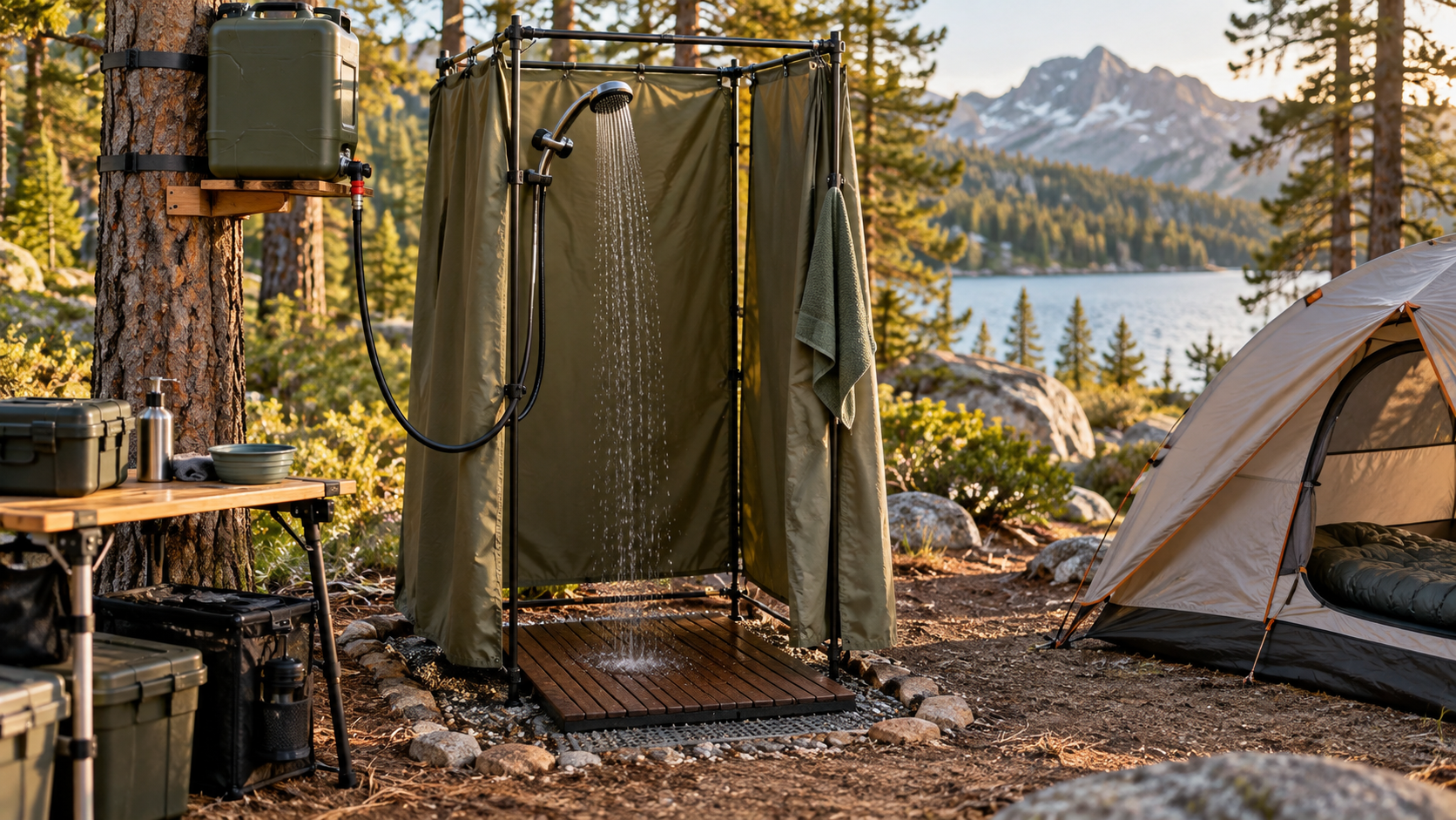 Plan a Portable Camp Shower Setup