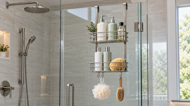 Plan an Over-Door Shower Caddy Installation for Inside-Door Storage