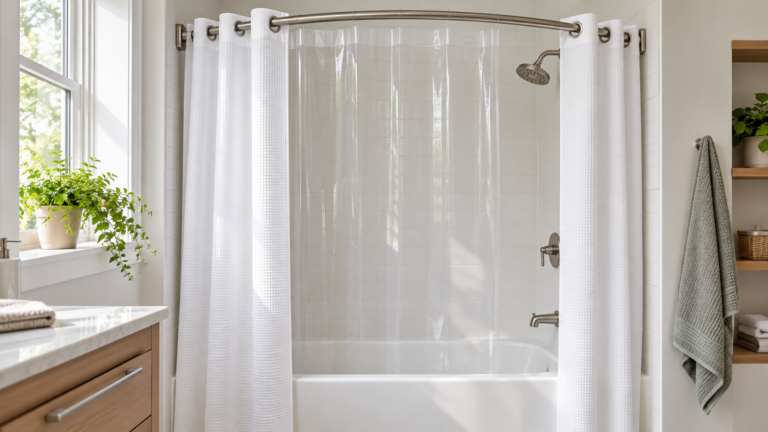 Plan a Shower Curtain Liner Installation for Hookless Setup